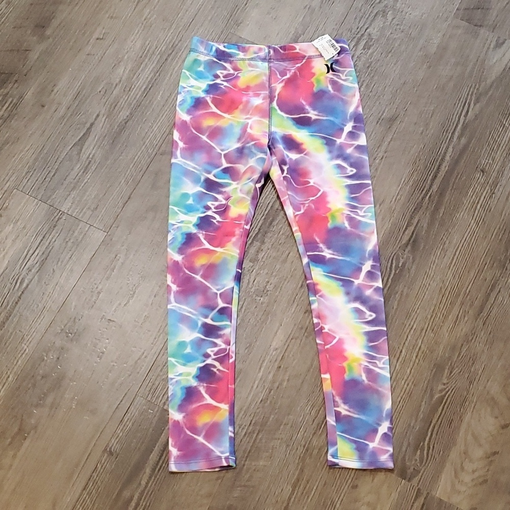 Hurley Tie Dye Leggings Size Medium 10/12 - Picture 2 of 4